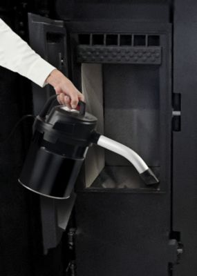 Aspirateur à main pour cendres et poussières de granulés. 500W 17 KPA