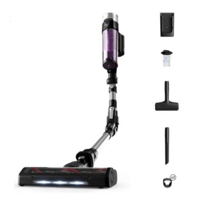 Aspirateur balai 2 en 1 rechargeable 18v noir/violet Rowenta RH2037 x-force flex 9.60