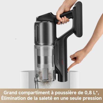 Aspirateur Balai  sans Fil - DREAME Z10 - 210AW - Filtration 99,99% HEPA H14 - Détection poussiere - Réglage Auto de l'Aspirat