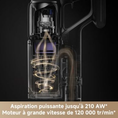 Aspirateur Balai  sans Fil - DREAME Z10 - 210AW - Filtration 99,99% HEPA H14 - Détection poussiere - Réglage Auto de l'Aspirat