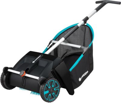 Aspirateur de Feuilles et de pelouse Balayeuse mécanique pour Le Jardin, avec Sac de Capture Amovible