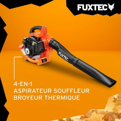 Aspirateur de feuilles mortes thermique - FUXTEC FX-LBS126 - 26cm3 4en1 2 temps souffleur broyeur