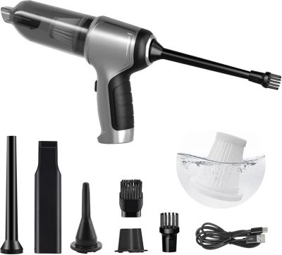 Aspirateur de table sans fil 3 en 1 gris noir