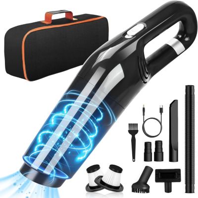 Aspirateur de table sans fil rechargeable 12000PA noir