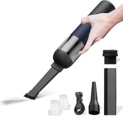 Aspirateur de table sans fil rechargeable 4000PA bleu noir
