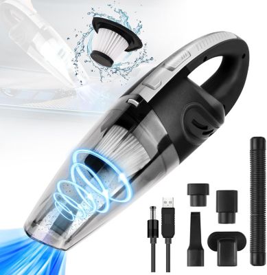Aspirateur de table sans fil rechargeable 4500PA gris noir