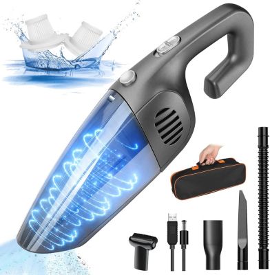 Aspirateur de table sans fil rechargeable 8000PA gris noir