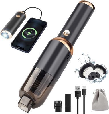 Aspirateur de table sans fil rechargeable 9500PA noir
