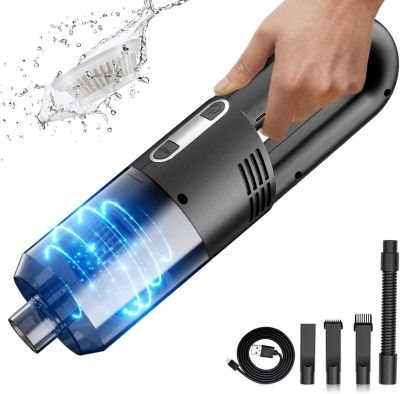 Aspirateur de table sans fil rechargeable gris noir