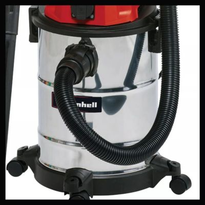 Aspirateur eau et poussière TC-VC 1820 SA, 20 L, 1 250 W, cuve inox, soufflerie et accessoires.