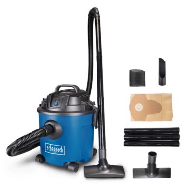 Aspirateur eau et poussières 3en1 NTS16Scheppach - capacité 16L - 1200W - puissance d'aspiration max 20 kPa - accessoires inclus