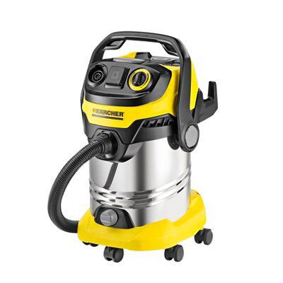 Aspirateur Eau Et Poussière WD 255 XE - 2 Moteurs 1400W Max, Cuve Inox 55L, Prise Outils Intégrée - 12