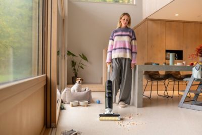 Aspirateur laveur KARCHER FCV4, sans fil, 200m², aspire lave et sèche