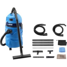 Aspirateur pour Piscines Bleu Clair 1600Watt - 27 kPa - 70 l/s - Réservoir 20L - Modèle Adapté aux Sols