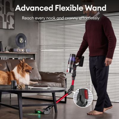 Aspirateur Sans Fil 45 KPa | Autonomie 60 Min | Filtration Cyclonique 8 Niveaux | 1,5 L | Brosse Anti-nœuds