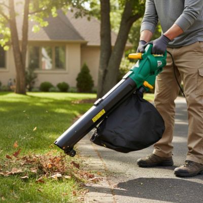 Aspirateur souffleur broyeur filaire 2500 W - 600 m³/h - ratio 10:1 - avec sac de 45 L - FPBV2500-2