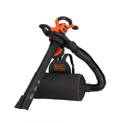 Aspirateur souffleur broyeur (filaire) 3000 W 864 m³/h ratio de broyage 16:1 avec sac 72 L Black+Decker BEBLV300-QS