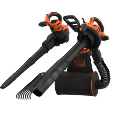 Aspirateur souffleur broyeur filaire 3000 W 864 m³/h ratio de broyage 16:1 avec sac 72 L Black+Decker BEBLV301-QS