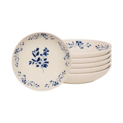 Assiette creuse Appoline bleue 22 cm (lot de 6)