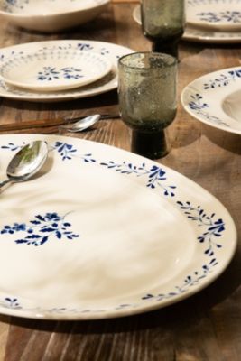 Assiette creuse Appoline bleue 22 cm (lot de 6)