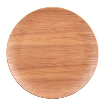 Assiette de présentation bois naturel 34 cm