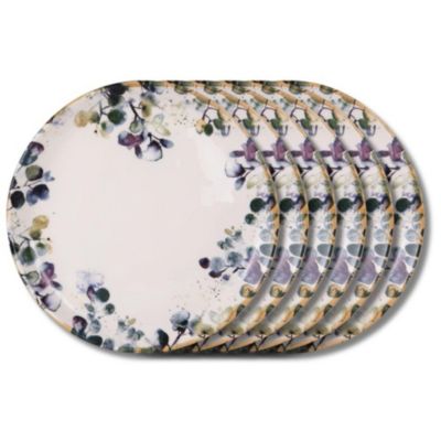 Assiette plate Garden 27,5 cm (lot de 6)