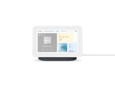 Assistant vocal Google Nest Hub 2ème génération anthracite