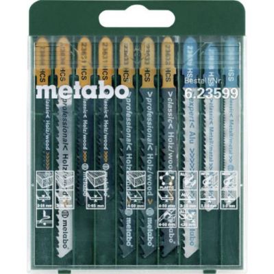 Assortiment 10 lames de scie T-Types pour scie sabre, compatible nombreuses marques, 10 pièces