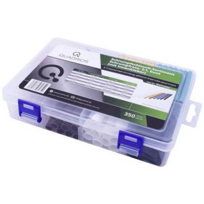 Assortiment 350 gaines thermorétractables multicolores, taux 3:1, PE sans halogène
