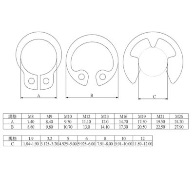 Assortiment de 1000 Circlips en acier carbone noir Diall