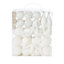 Assortiment de décorations de noël blanches (50 pièces)