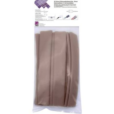 Assortiment de gaines thermorétractables 3:1 TRU COMPONENTS T1902CA039 - 15 sections marron 150 mm