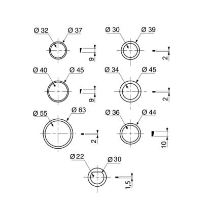 Assortiment de joints pour siphon Wirquin