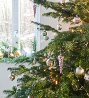 Assortiments de 100 boules de Noël soft bloom en plastique