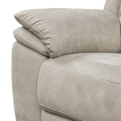 ASTIO - Canapé Fixe 2 Places Tissu Majestic Beige