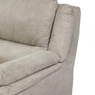 ASTIO - Canapé Fixe 2 Places Tissu Majestic Beige