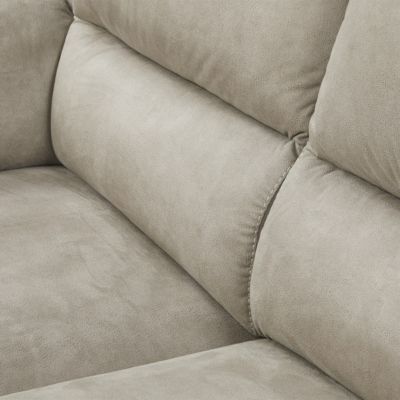 ASTIO - Canapé Fixe 2 Places Tissu Majestic Beige