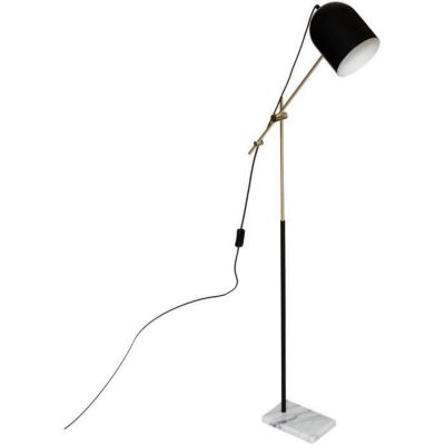 ATMOSPHERA Arc Suite - Lampadaire - H135 cm - Noir et doré