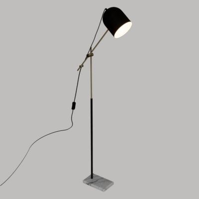 ATMOSPHERA Arc Suite - Lampadaire - H135 cm - Noir et doré