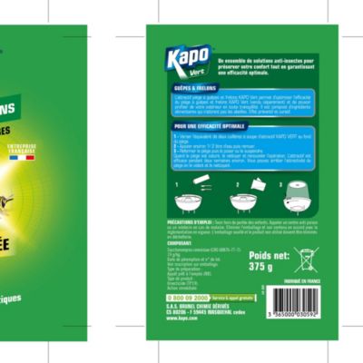 Attractif pour pièges guêpes et frelons Kapo vert 375 g