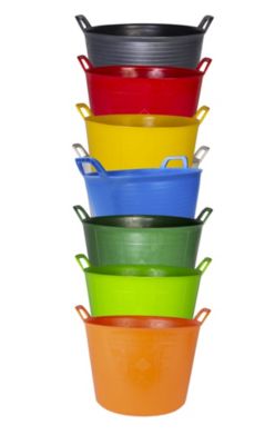 Auge en plastique noir Flextube 40L Rubi