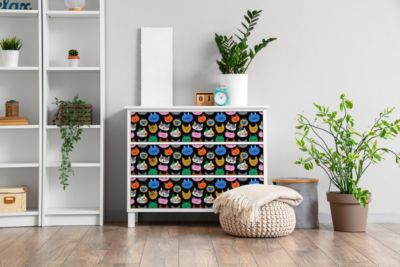 Auto Adhesif Film Vinyle Décoratif Wallfluent 100x50 cm Chatons Colorés Facile À Nettoyer Et Amovible