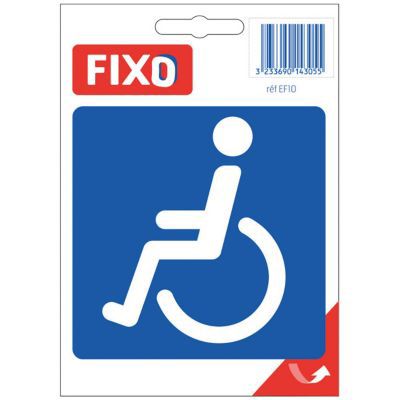 Autocollant "Toilettes handicapé" FIXO