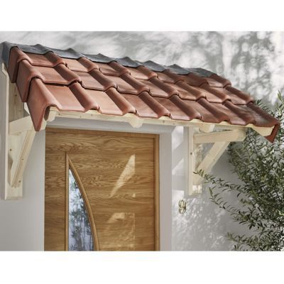 Auvent Bois Porte D Entree 150 X 80 Cm Castorama