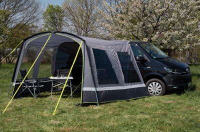 Tente Dôme HIGH PEAK Veneto – Grise, 2 Fenêtres, Aération, Protection Sol, Pour Jardin Et Camping