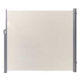 Auvent de jardin latéral rétractable beige 180 x 300 cm DORIO