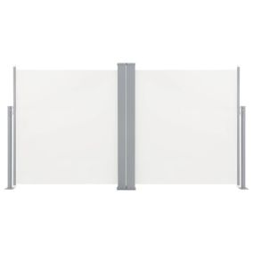 Auvent latéral rétractable 120 x 600 crème Helloshop26