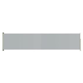 Auvent lateral retractable de patio 140 gris Helloshop26