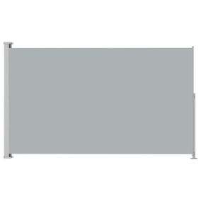 Auvent paravent store brise-vue lateral retractable gris Helloshop26