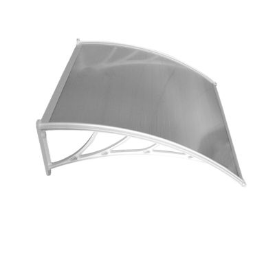 Auvent porte d'entrée Bertille Blanc, L.- 120 cm, Profondeur totale - 100 cm